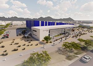 Rendering of the new advanced manufacturing center at Downtown Campus.